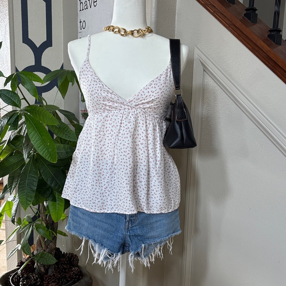 John Galt Floral Spaghetti Strap Top 🤩